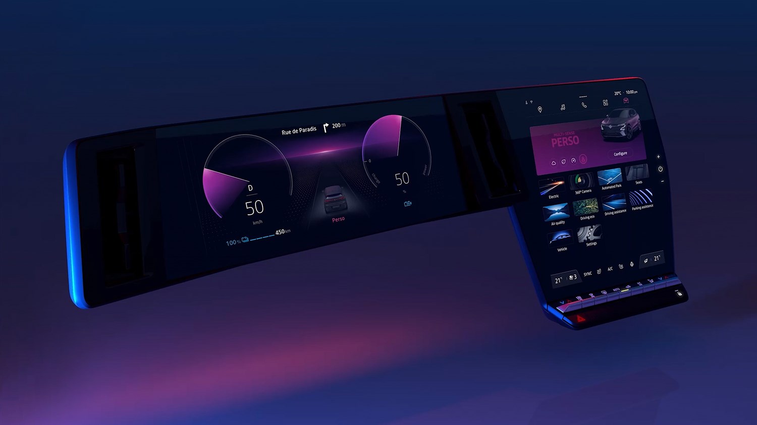 All New Renault Megane E-Tech 100% electric - interior, multimedia screen